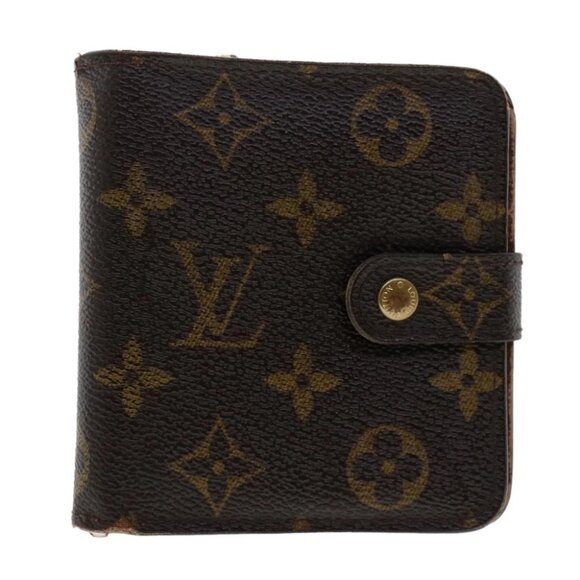LOUIS VUITTON Monogram Compact Zip Wallet M61667 LV Auth 48893 - Picture 1 of 14